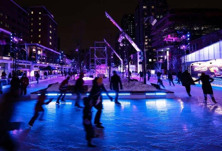 Esplanade Tranquille Ice Skating Rink in Montreal
