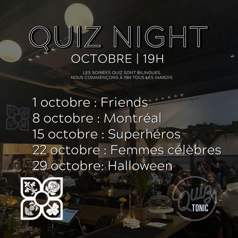 Soirées quiz et trivia Montréal
