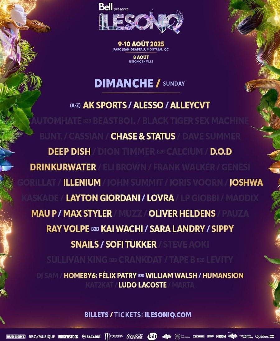 ÎLESONIQ Music Festival Montreal 2025