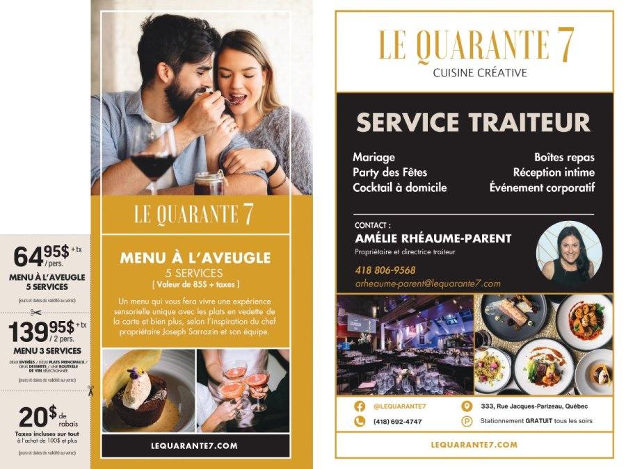 Le Quarante 7 | Restaurant - Traiteur