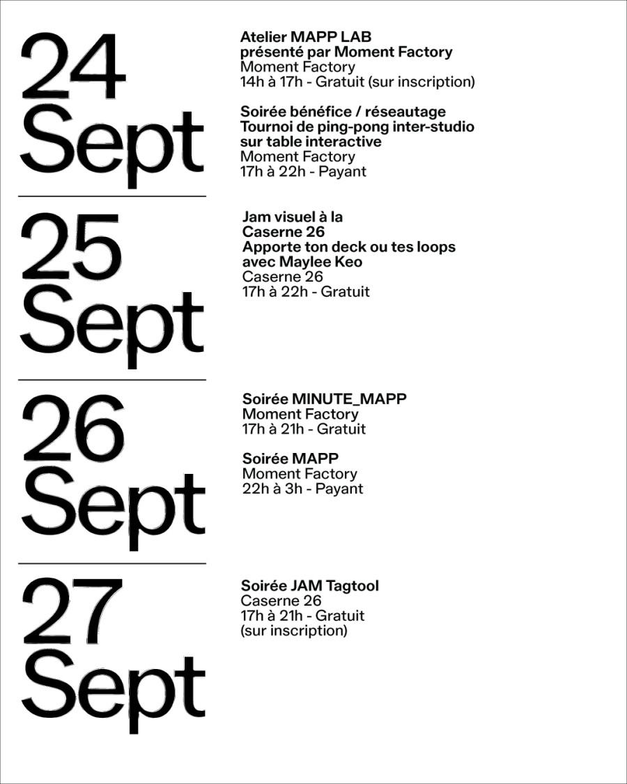 MAPP_MTL Montreal International Projection Mapping Festival