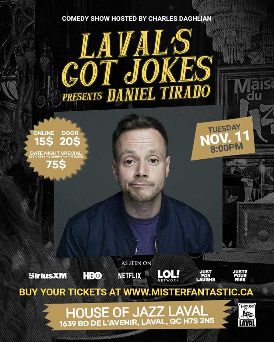 Comedy Night Laval Got Jokes at Maison du Jazz (House of Jazz)