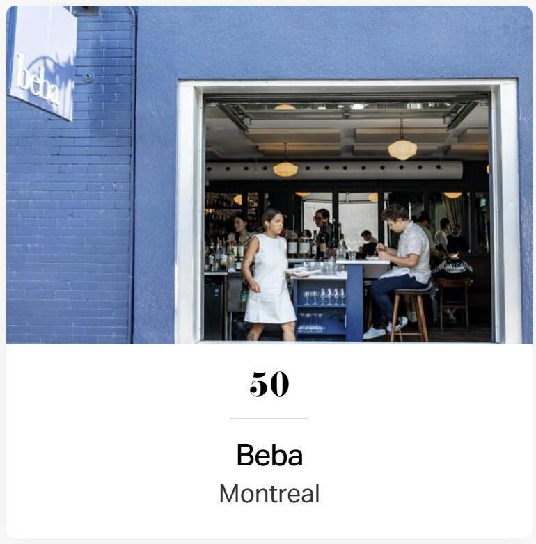 North America's 50 Best Restaurants awards North America's 50 Best Restaurants awards