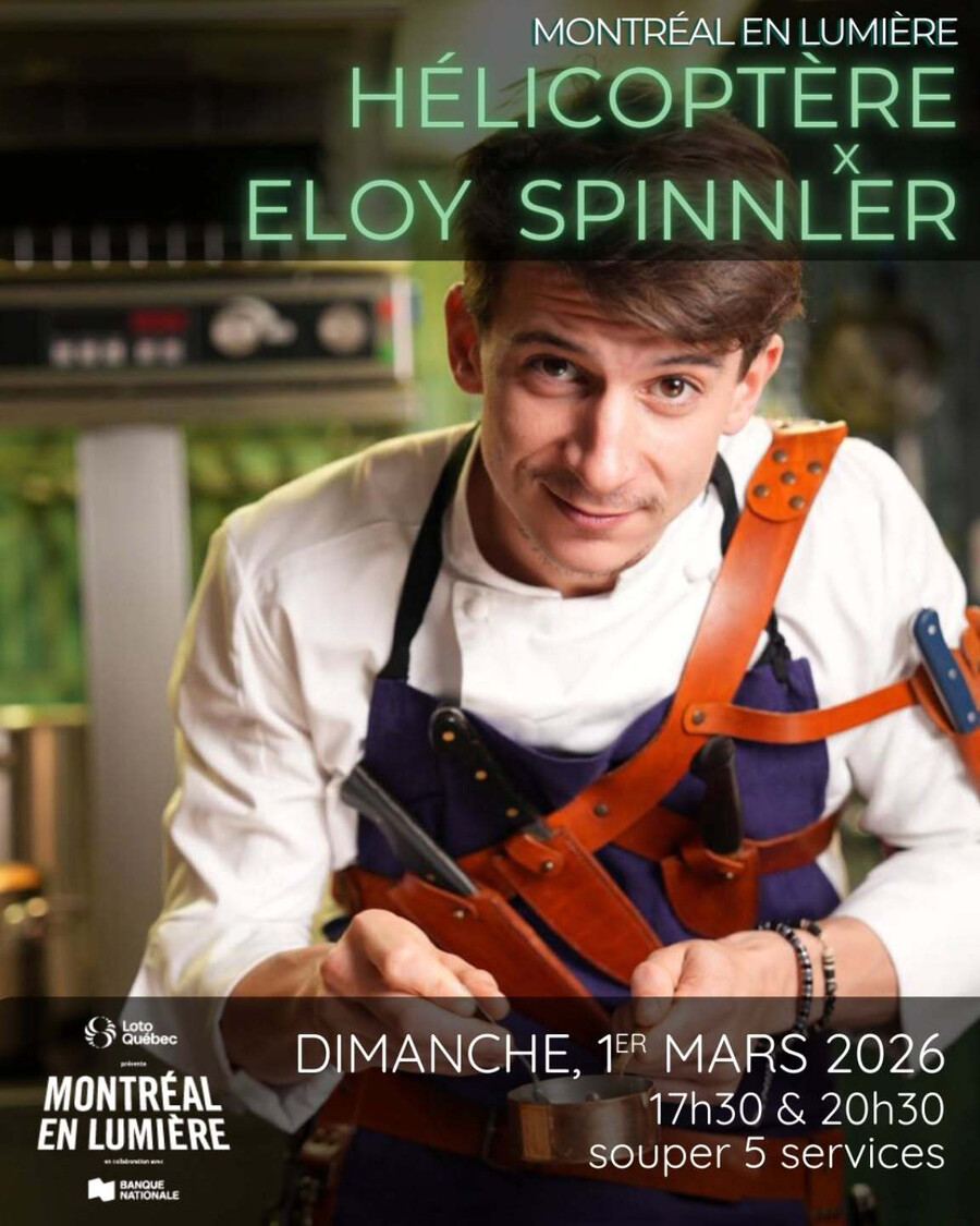 Hélicoptère - Montréal en Lumière 2026 Hélicoptère - Montréal en Lumière 2026