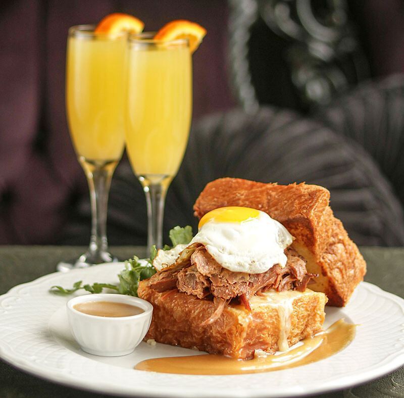 Salty French Toast from Régine Café With Ham and Egg