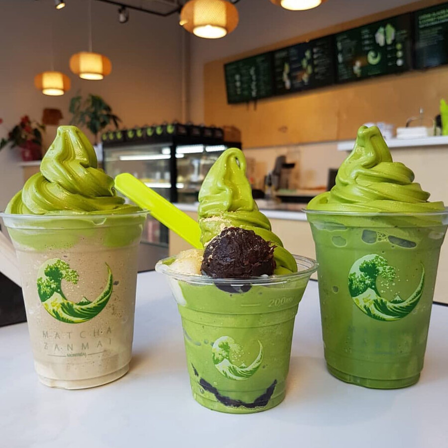 MATCHA ZANMAI - Sundae décadent Montréal MATCHA ZANMAI - Sundae décadent Montréal