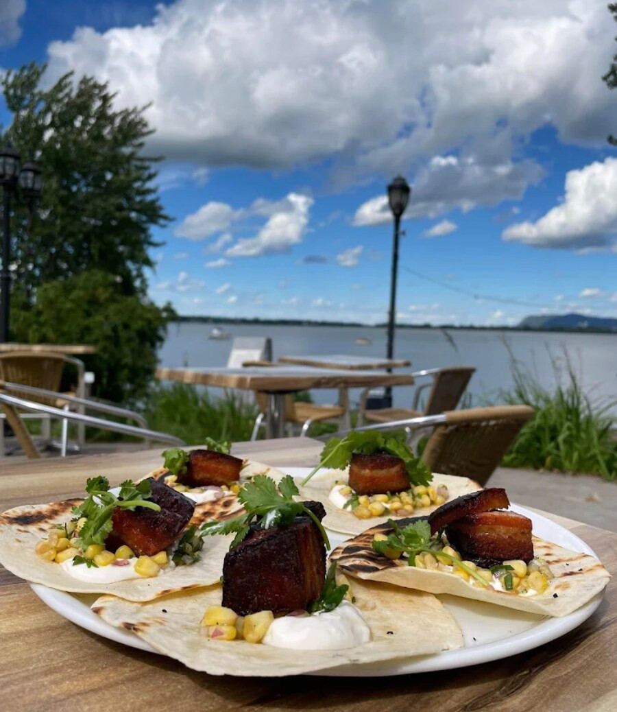 Au coin de la baie waterfront terrasse