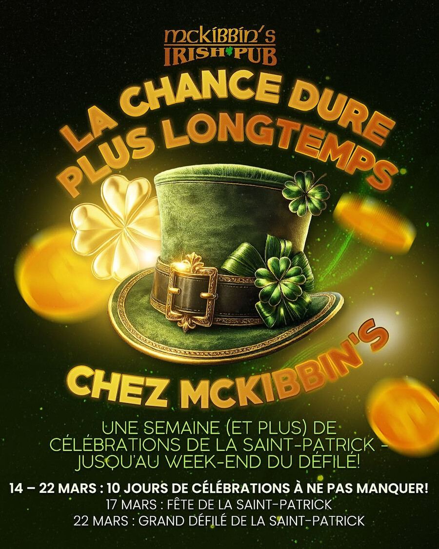 McKibbins Irish Pub - Où célébrer la Saint-Patrick à Montréal ?