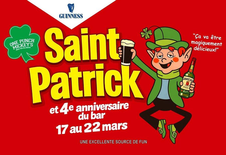 One Punch Mickey's - Où célébrer la Saint-Patrick à Montréal ?