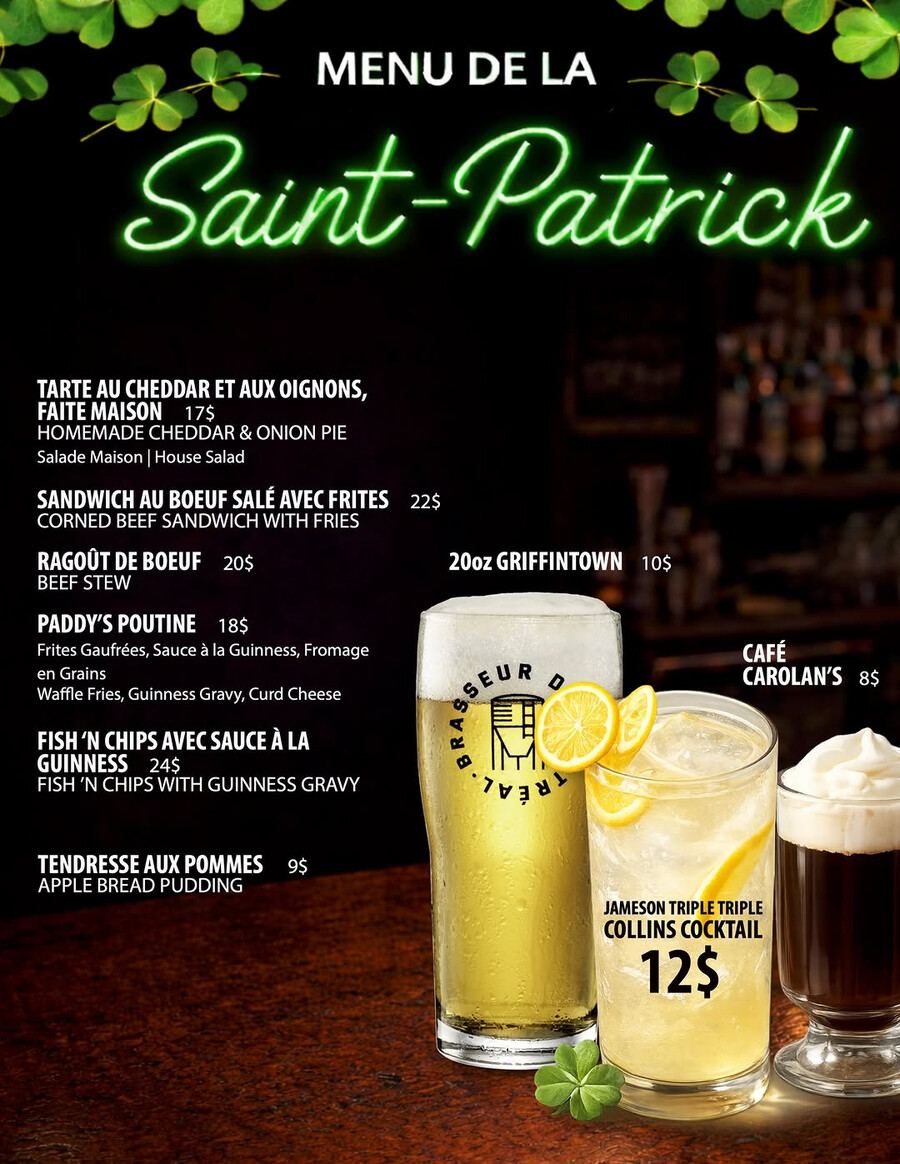 Lord William Pub - Où célébrer la Saint-Patrick à Montréal ?