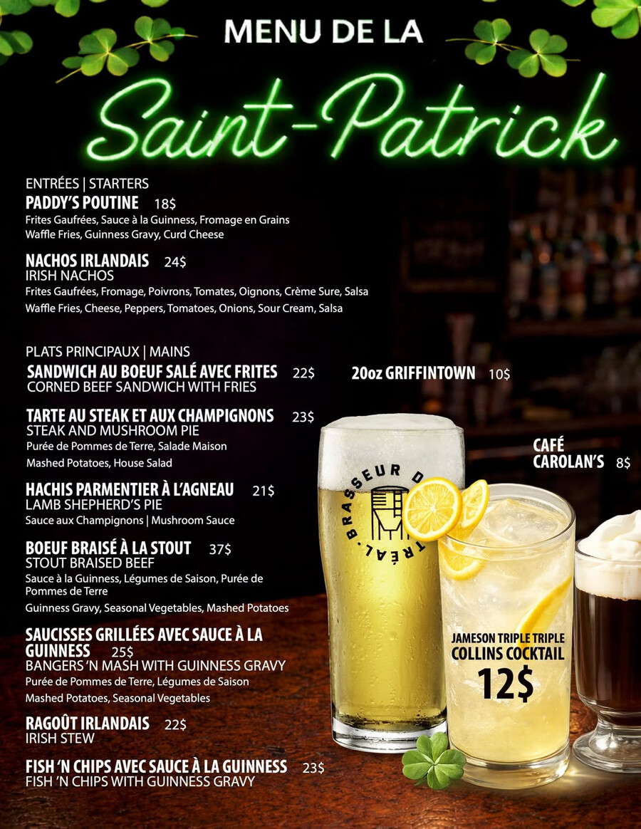 Ye Olde Orchard Pub & Grill - Where to celebrate St. Patrick's Day in Montreal?