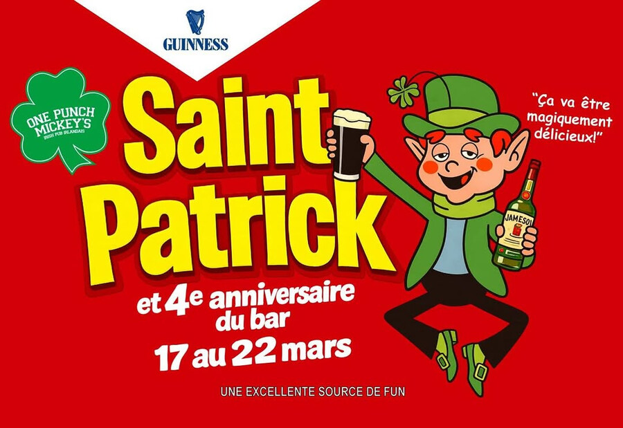 One Punch Mickey's - Where to celebrate St. Patrick's Day in Montreal?