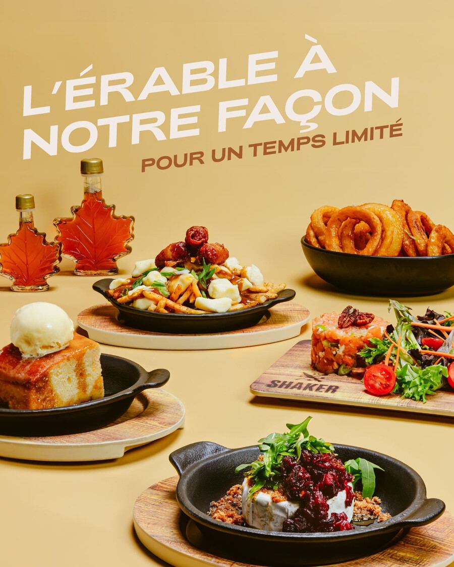 SHAKER l'&eacute;rable &agrave; notre fa&ccedil;on