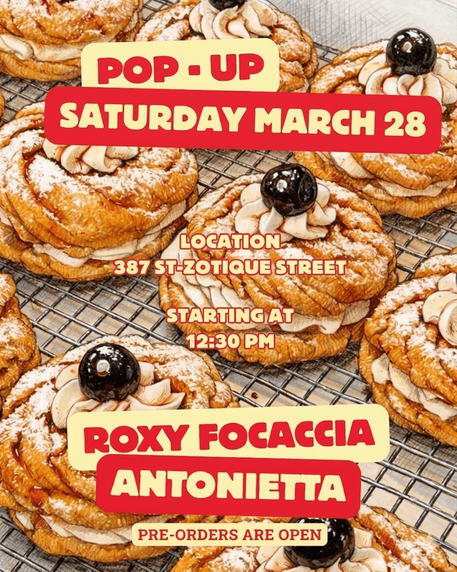 Zeppole cherry and cream for Roxy Foccacia Pop-up