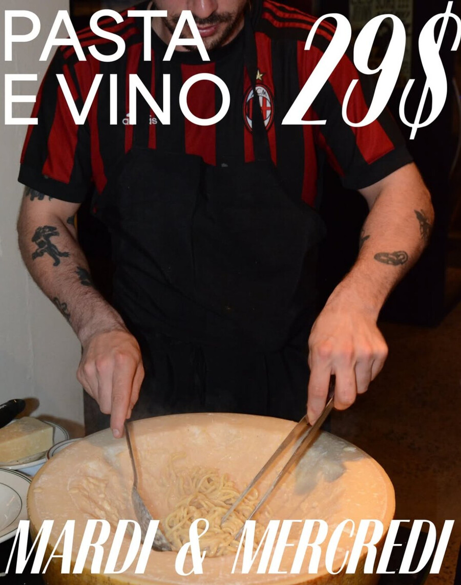 pasta, vins et menus à partager Prezze Mollo