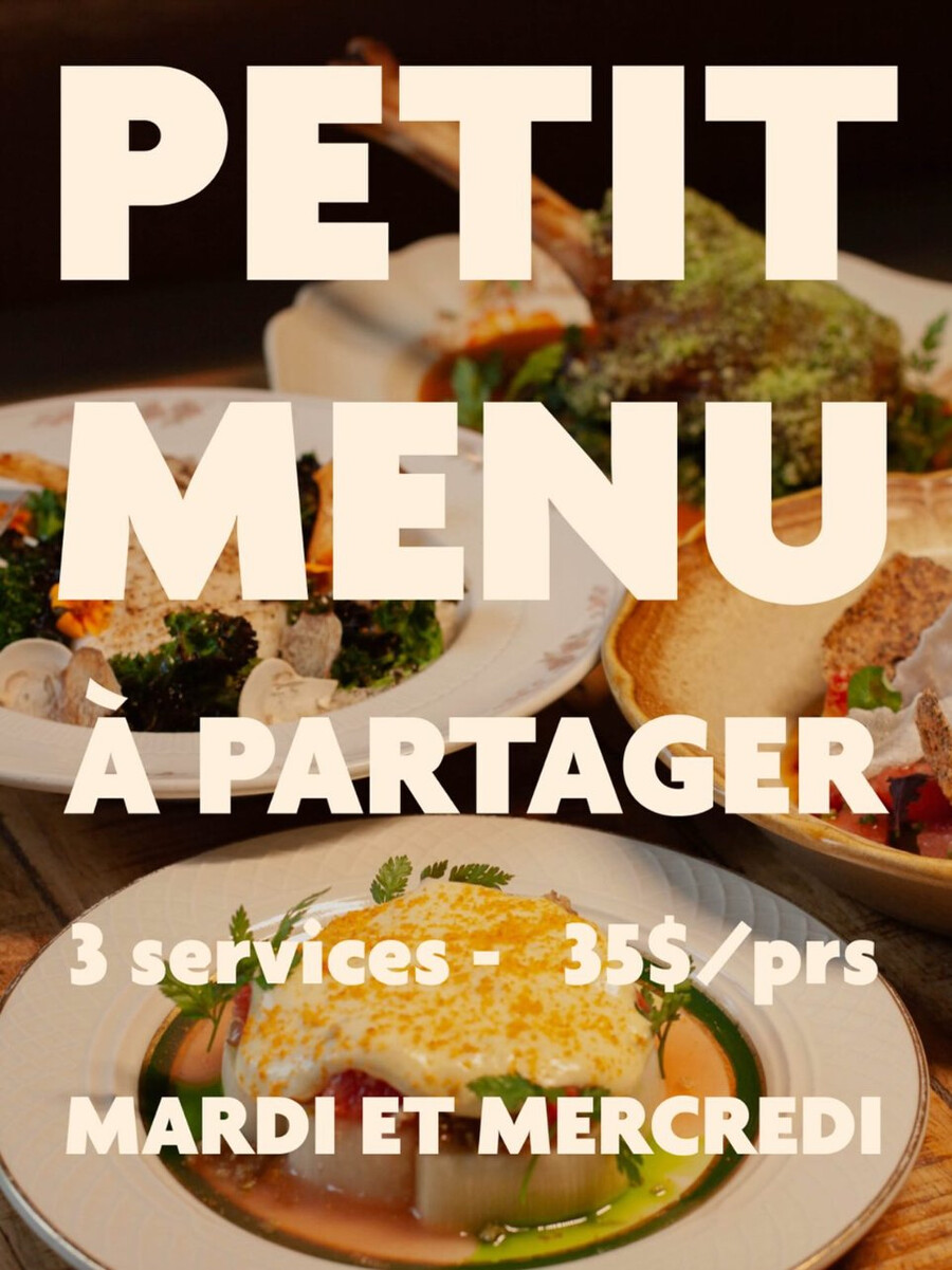 pasta, vins et menus à partager Verdun Beach