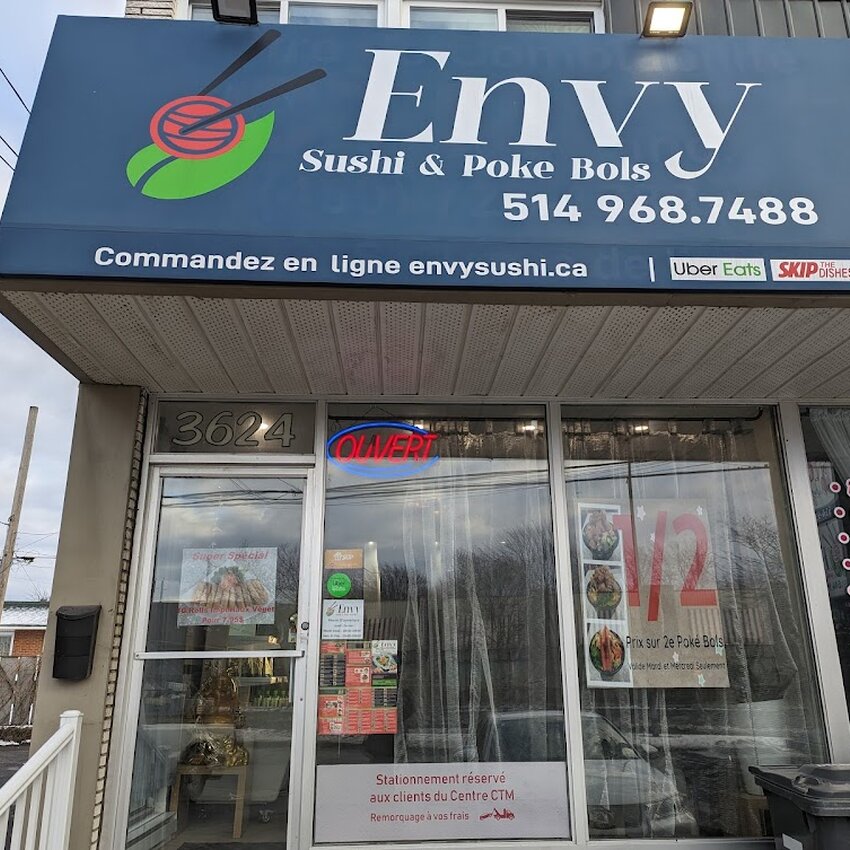 Envy Sushi - Takeout Available Restaurants Near: H7E2C1