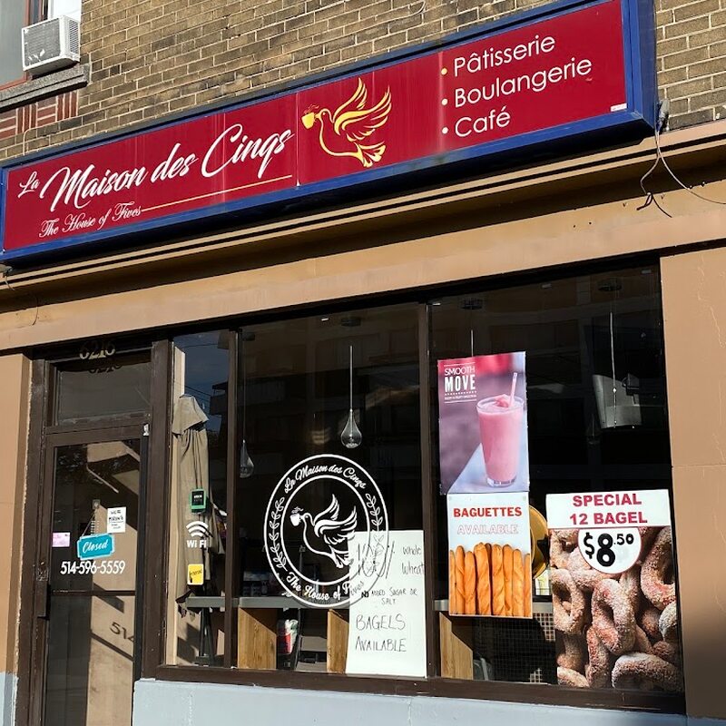 Café & Pâtisserie - La Maison Des Cinqs - Cafés de Montréal
