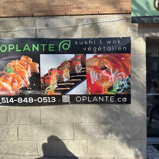 OPLANTE Sushi Wok Végétalien - Restaurants du Quartier des Spectacles