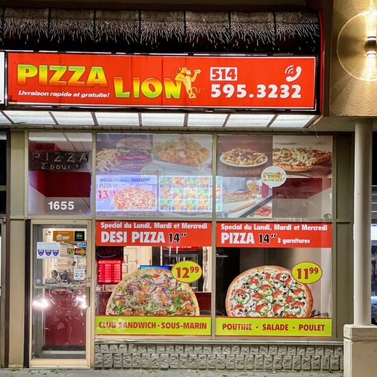 Pizza Lion - Takeout Available Restaurants in Montreal