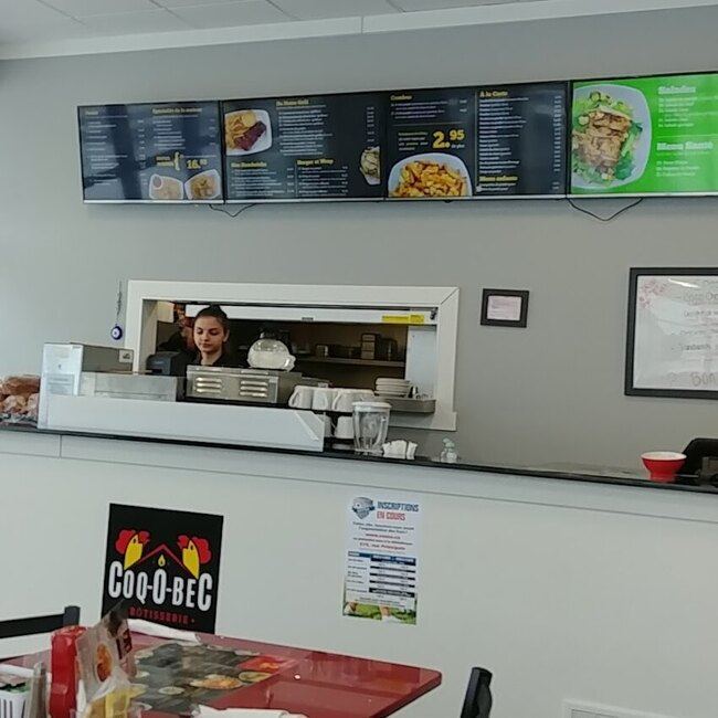 Rotisserie Coq-O-Bec - Restaurants Brunch Ouverts pour souper Mont&eacute;r&eacute;gie (Rive-Sud)
