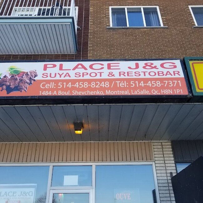 J&G SUYA SPOT & RESTOBAR - Grill, Poutine Brunch Restaurants Near: H4E2M1