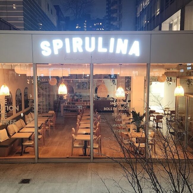 Spirulina - Restaurants Caf&eacute;s, Bar &agrave; jus et Smoothies, Sant&eacute; Ouverts lundi Montr&eacute;al