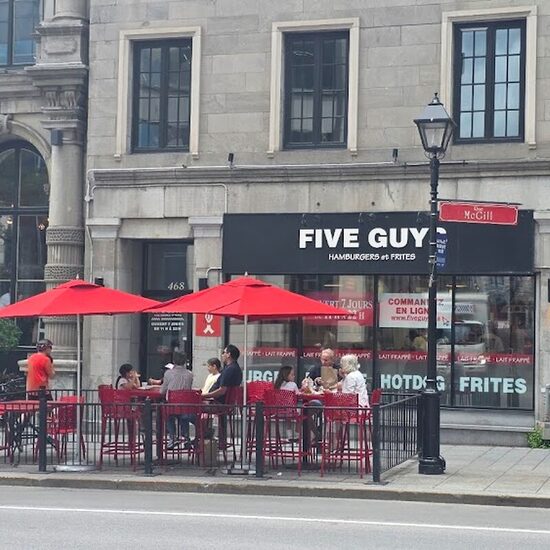 Five Guys Burgers - Poutine, Breakfast Restaurants in Montreal