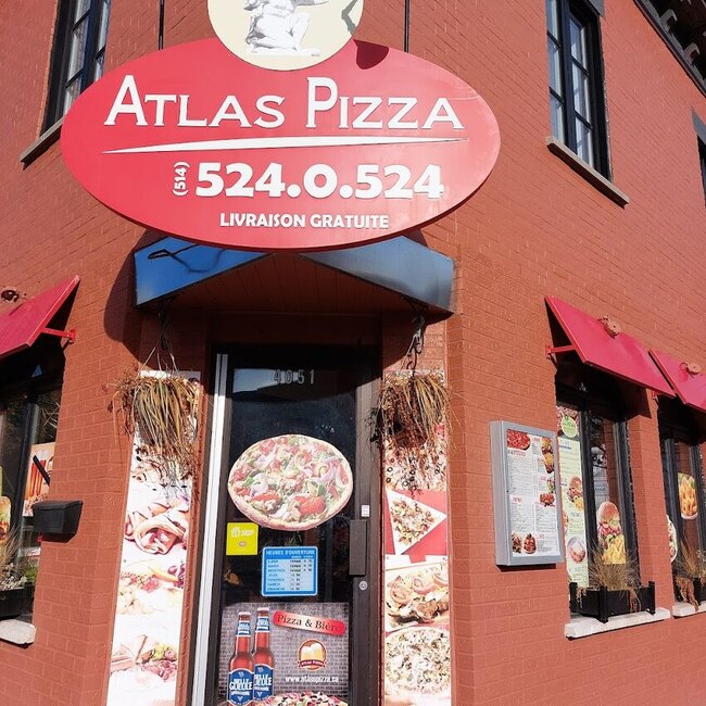 Atlas Pizza - Restaurants Burgers, R&eacute;conforts, Options v&eacute;g&eacute;taliennes Montr&eacute;al