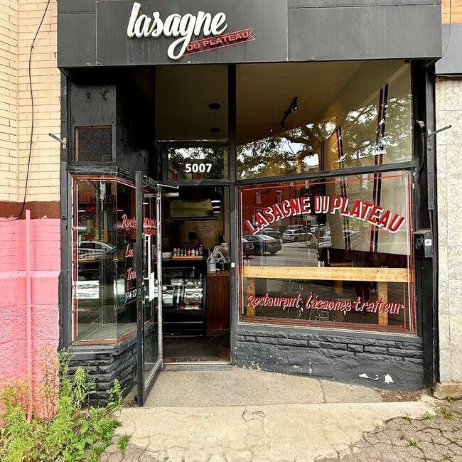 Lasagne du Plateau - Restaurants Livraison Ouverts pour souper Mile-End