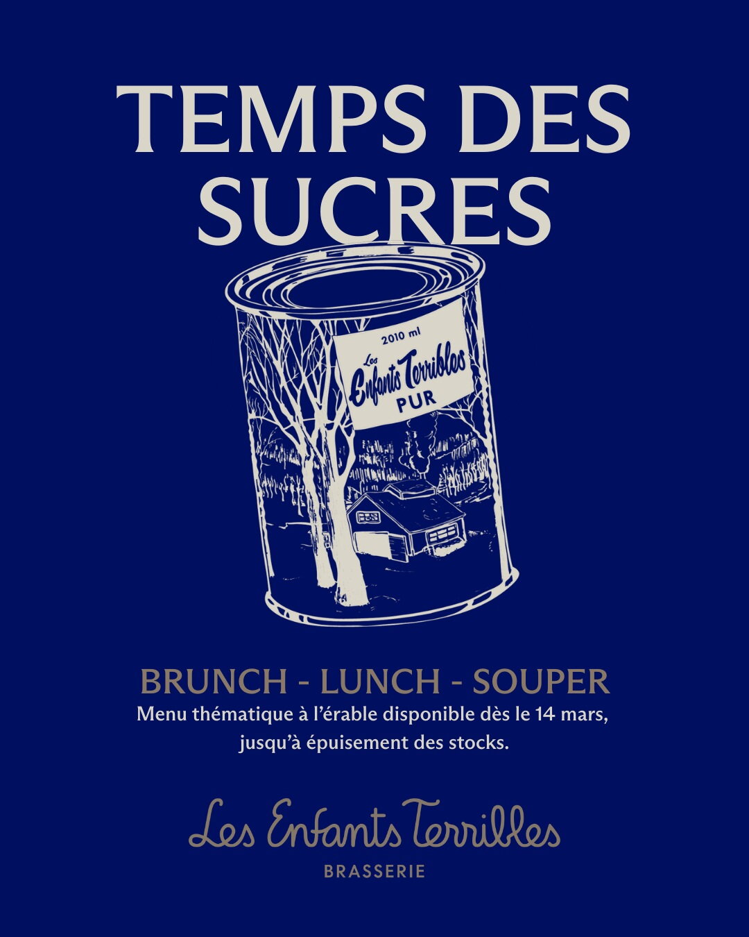 Le temps des sucres est de retour aux Enfants Terribles