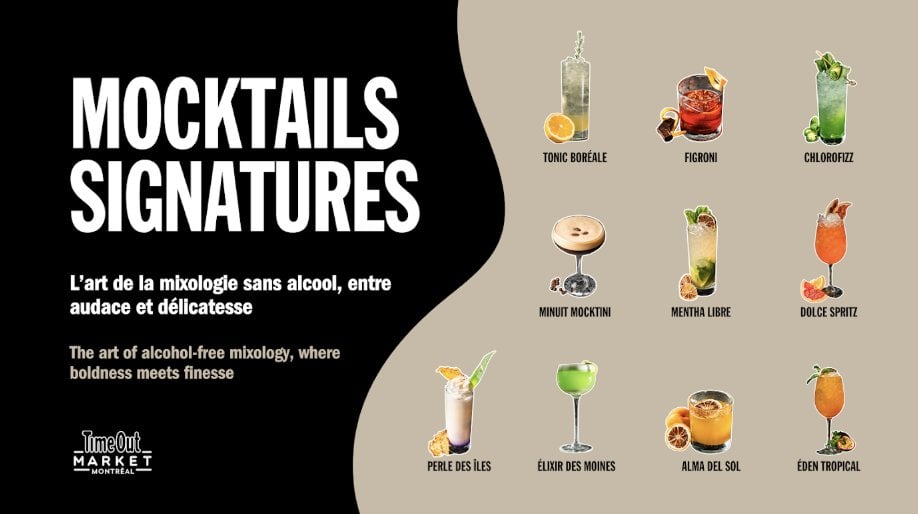 Time Out Market Montréal Unveils Its First Signature Mocktail Menu