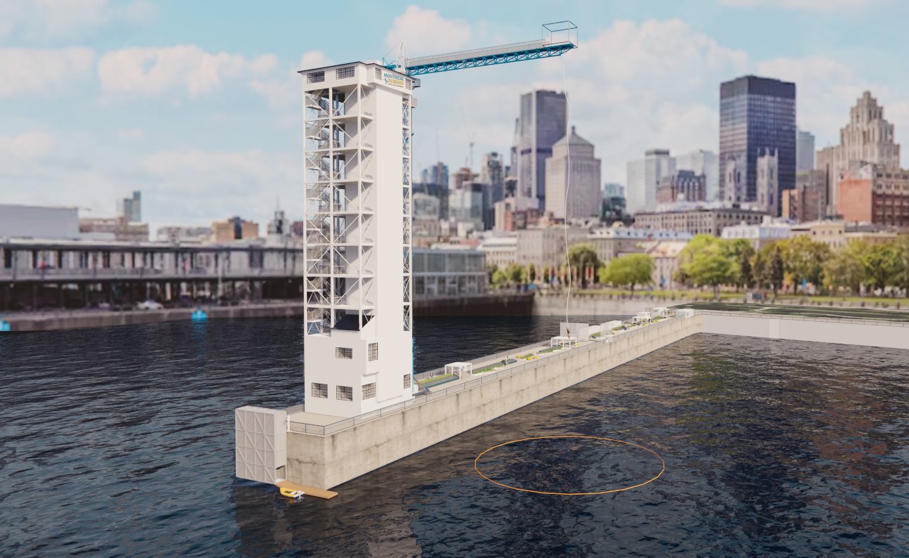 Le plus haut bungee urbain au Canada ouvre dans le Vieux-Port de Montréal