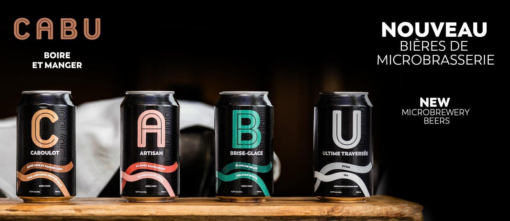Nouveau! Bières de microbrasserie