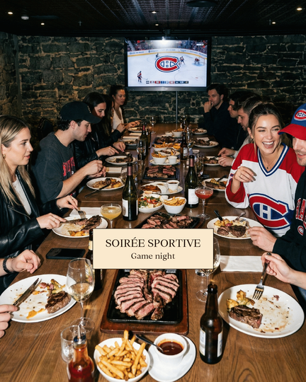 Soirée sportive en toute élégance au Vieux-Port Steakhouse