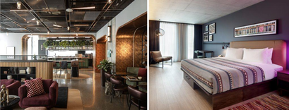 Moxy Montreal Downtown is Located in the Heart of the Action