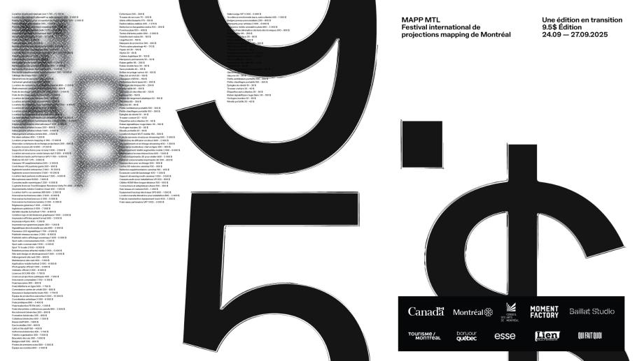 MAPP_MTL 9.5: a Special Edition to Support the Festival's Future - Event
