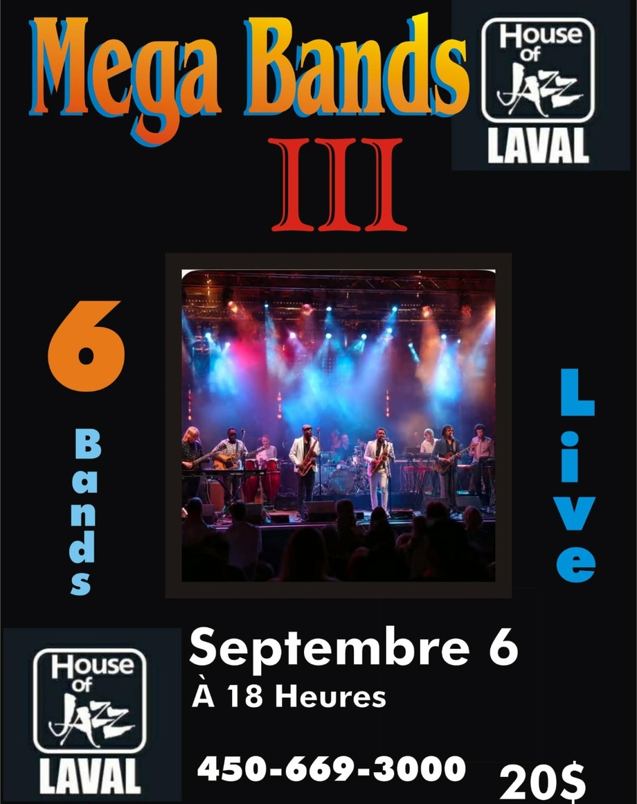 à 18h - Mega Bands chez Maison du Jazz (House of Jazz) Événement
