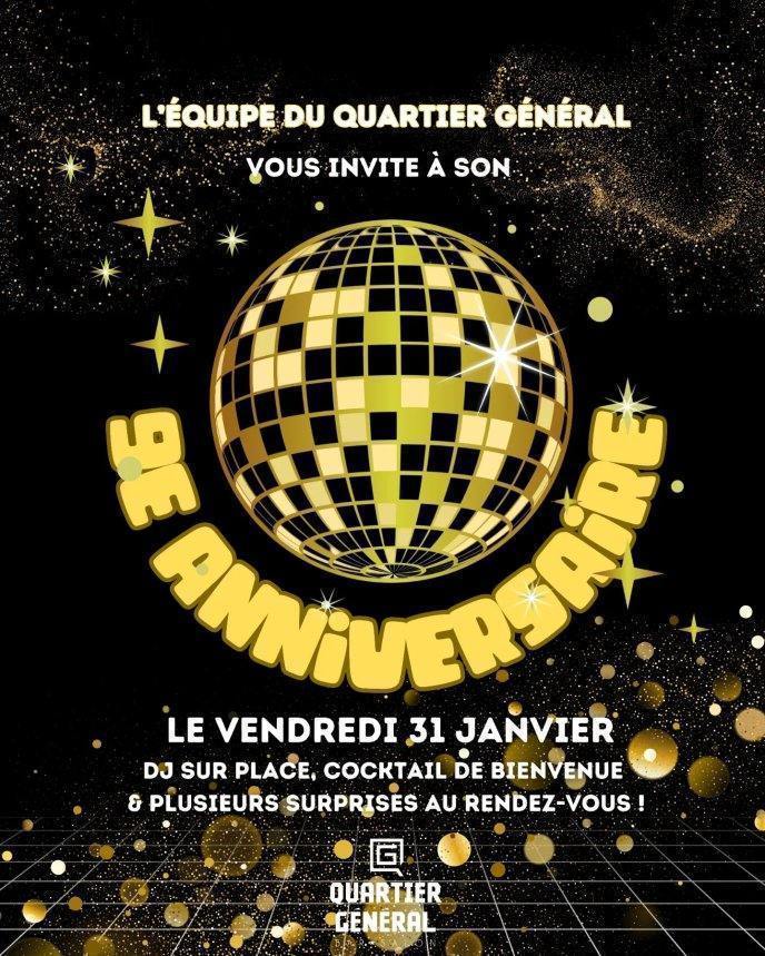 9e anniversaire du Quartier Général - événement 9e anniversaire du Quartier Général - événement