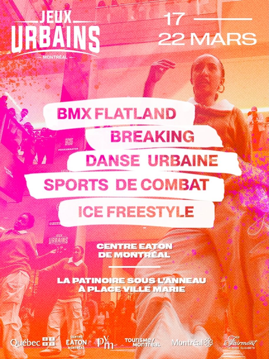 Jeux Urbains Montréal Transforms the Eaton Centre into a Playground