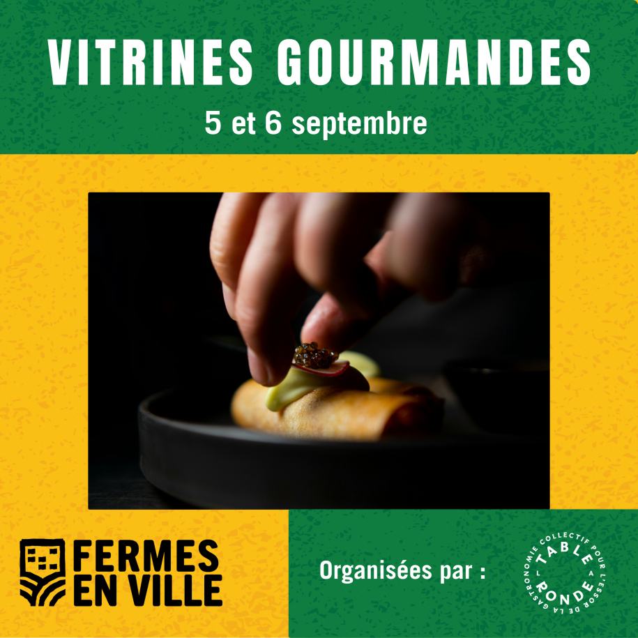 Vitrines gourmandes de Fermes en Ville - événement
