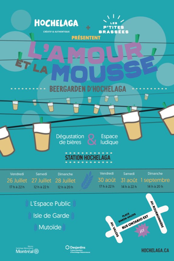 L'Amour et la Mousse : le Beergarden d'Hochelaga - événement
