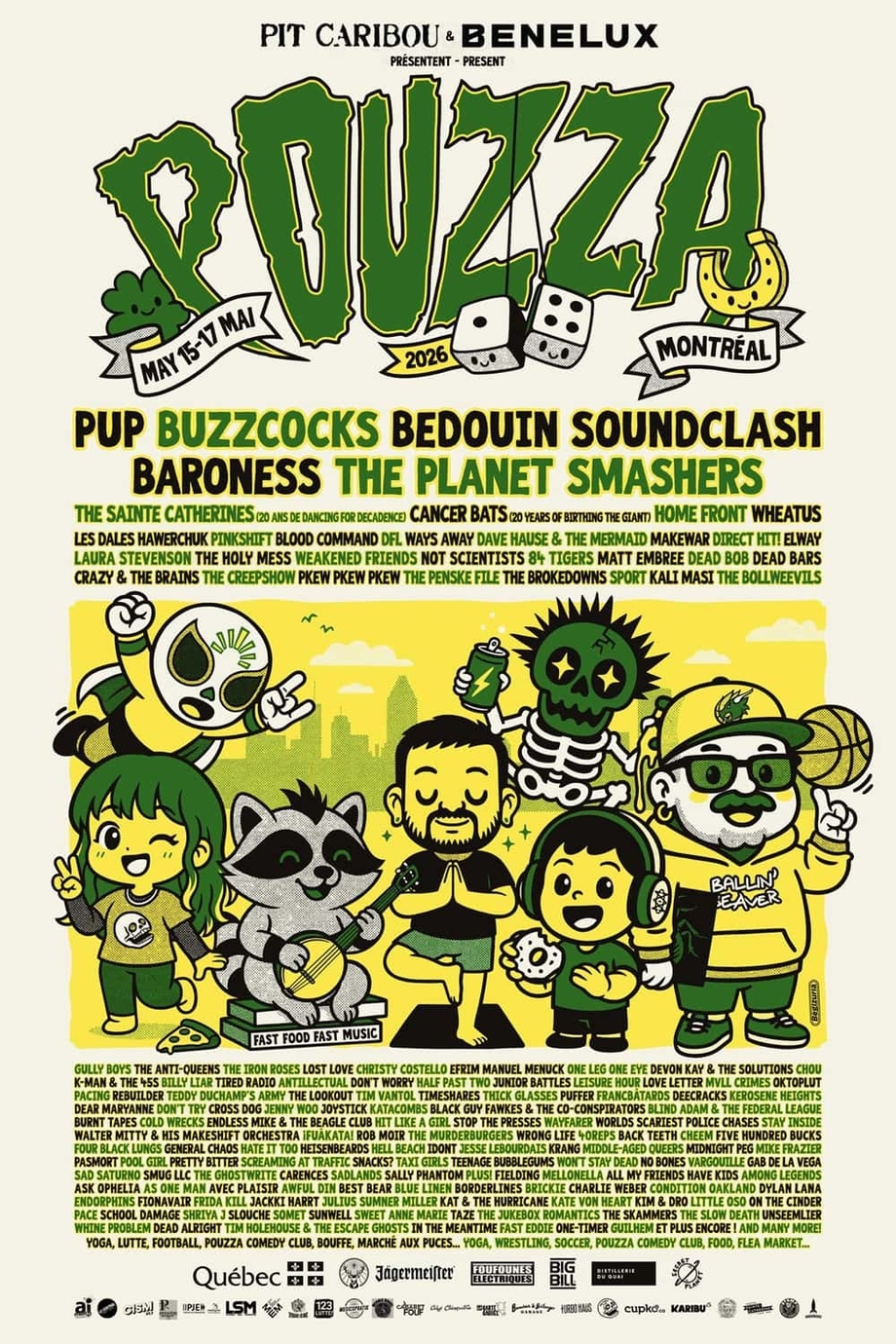 Pouzza Fest: Festival punk à Montréal 2026
