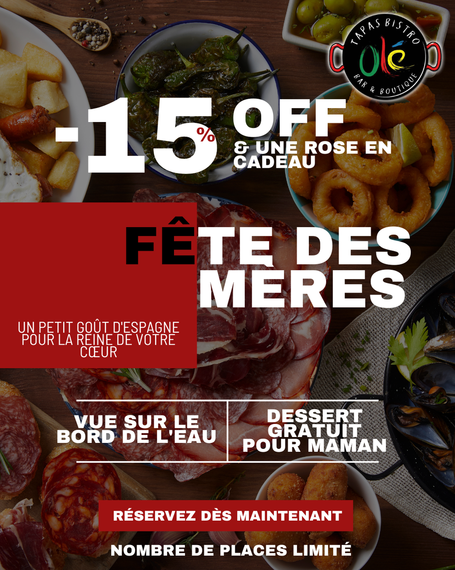 Mothers Day Celebration with a Spanish Waterfront Experience