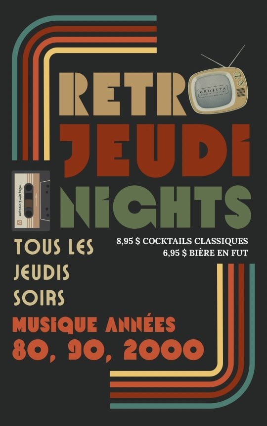 Rétro Jeudi au Grozepa! - événement
