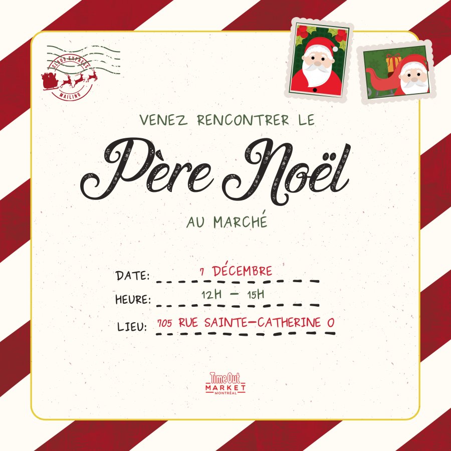 Le Père Noël au Time Out Market Montréal - événement