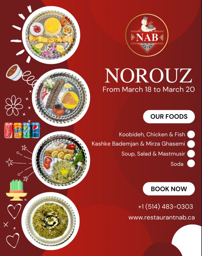 Norouz at Café Restaurant Nab - Event