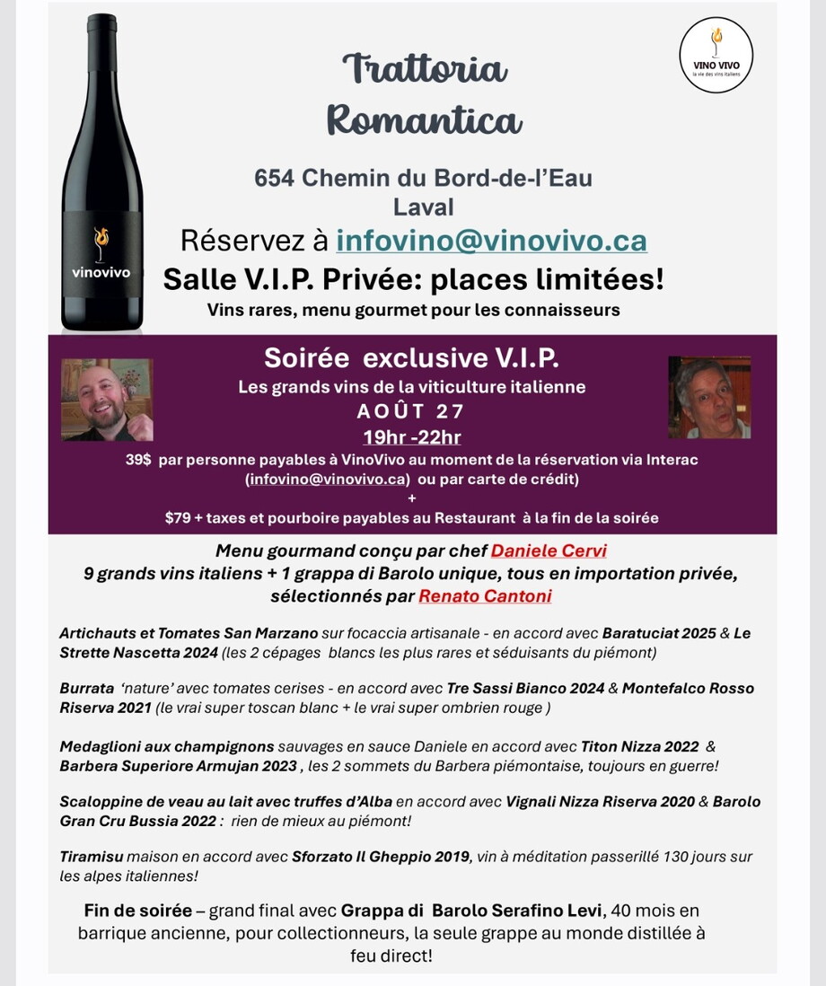Tasting Evening at Trattoria Romantica - Event