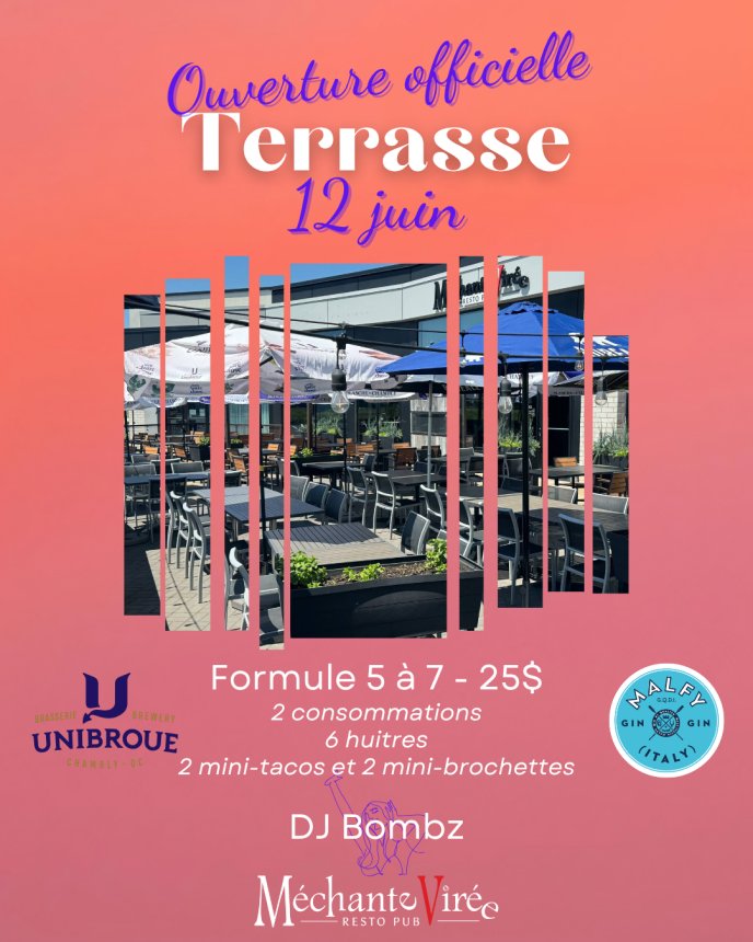 L'ouverture de notre terrasse - événement