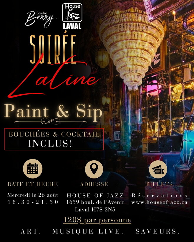 Latin Night Paint & Sip Event